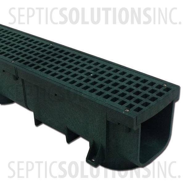 Polylok Heavy Duty Trench/Channel Drain - 4 ft Section (GREEN) - Part Number PL-90860-GR
